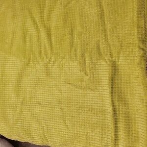 4pc PiccoCasa Square Corduroy Throw Pillowcase, green, 18x18.